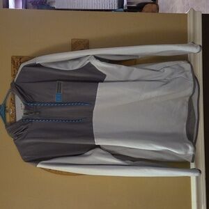 Under Armour Gray and White Raincoat